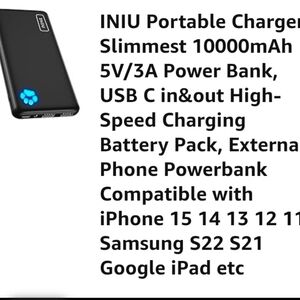 Phone Charger new in box.  10000 mAh.